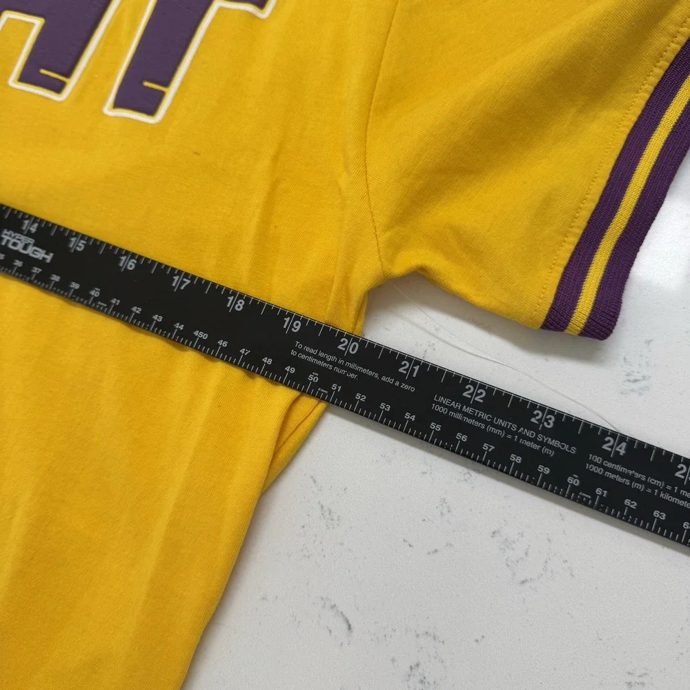 NWT Another Hype Piece AHP Yellow Purple GOAT Lakers Basketball T Shirt‎ Size M